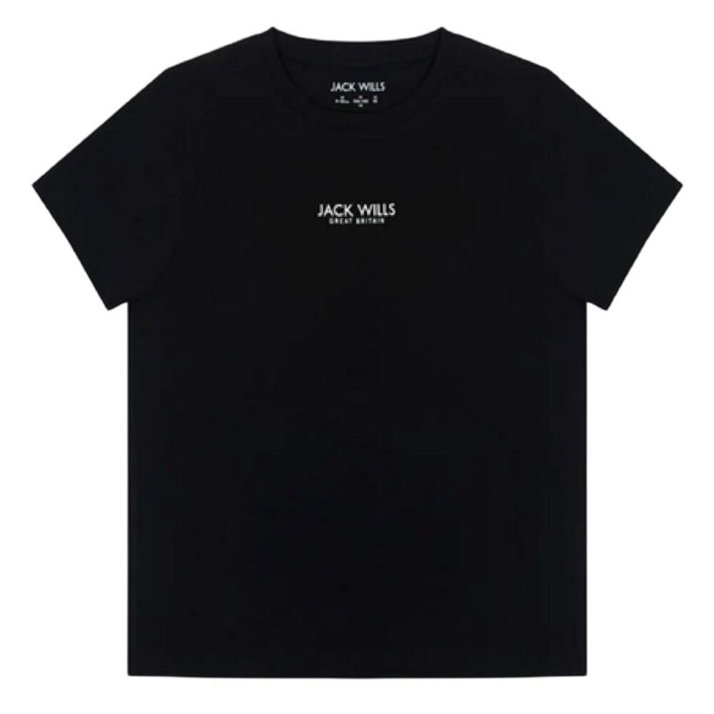Jack Wills Childrens/Kids Core T-Shirt / Black